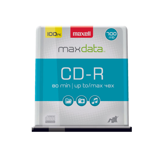 CD-R enregistrables une seule fois Maxell - 700 Mo - Paquet de 100