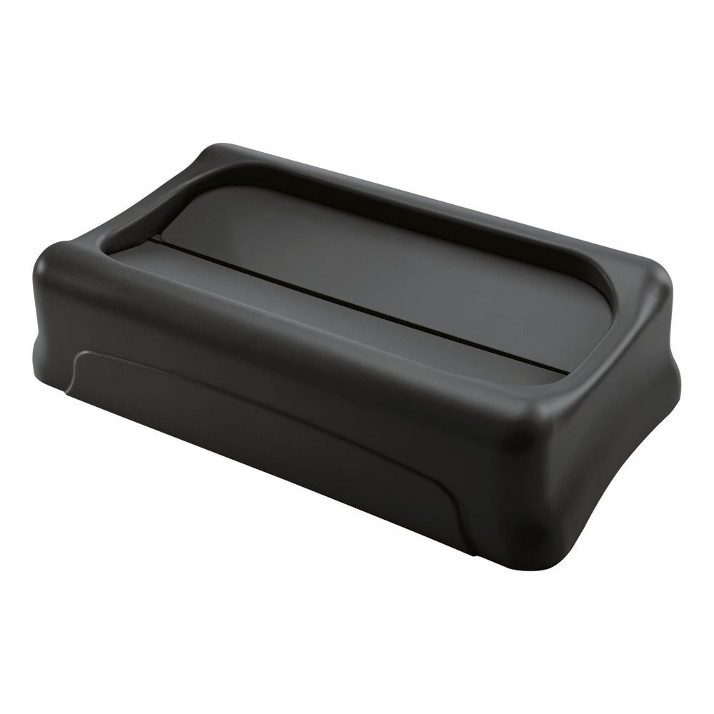 Couvercle Rubbermaid Slim Jim avec canaux d'aération - Noir