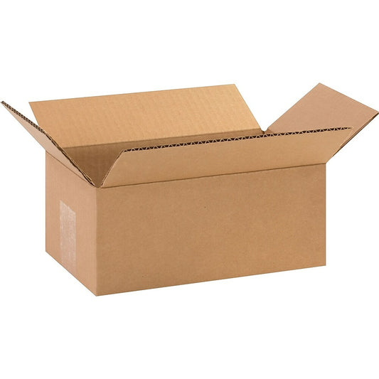 Staples Corrugated Shipping Box - 10" L x 6" W x 4" H - Kraft - 25 Pack