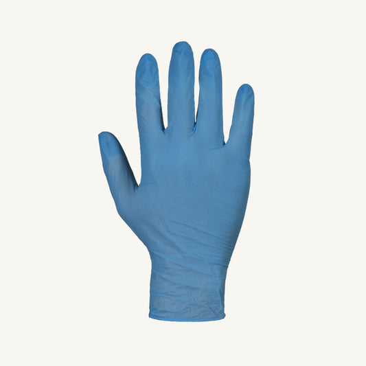 Gants médicaux en nitrile non poudrés KeepKleen - Bleu - Taille S - Paquet de 100