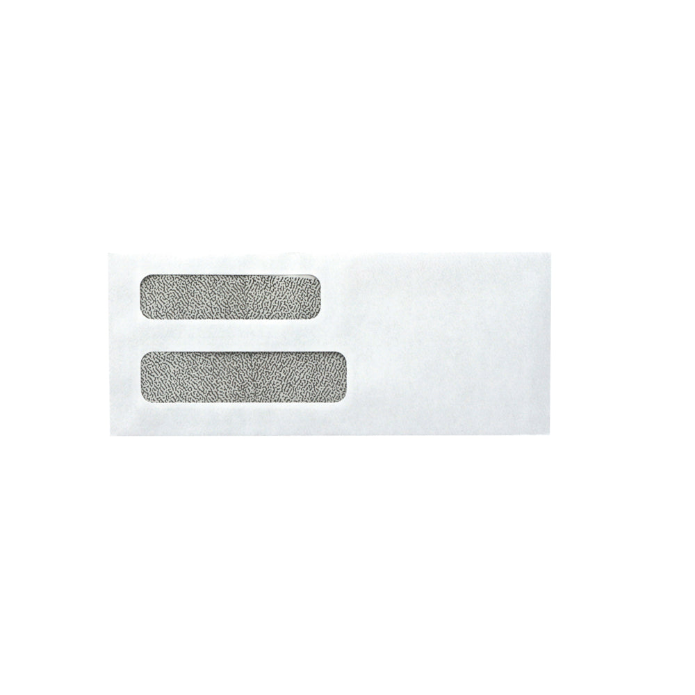 SupremeX Double Stacked Window Envelopes - #9 - Open Side - 24lb White Wove - Security Artline - 3-7/8" x 8-7/8" - 500 Pack