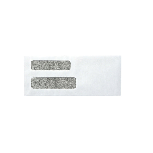 SupremeX Double Stacked Window Envelopes - #9 - Open Side - 24lb White Wove - Security Artline - 3-7/8" x 8-7/8" - 500 Pack