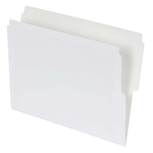 Oxford Top End-Tab File Folders - Letter Size - Ivory - 100 Pack