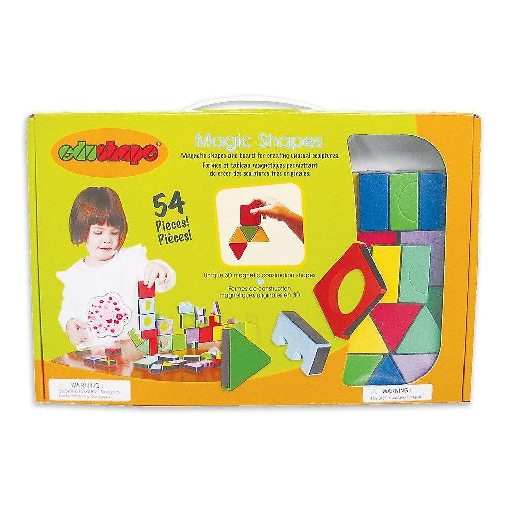 Ensemble de blocs de construction Edushape Magic Shapes avec plateau (EDS975054)