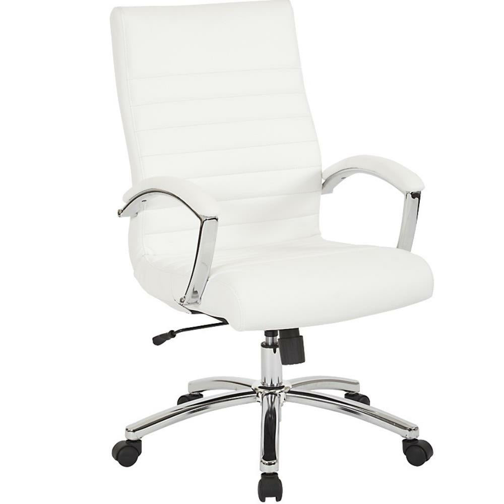 Fauteuil de direction blanc Worksmart