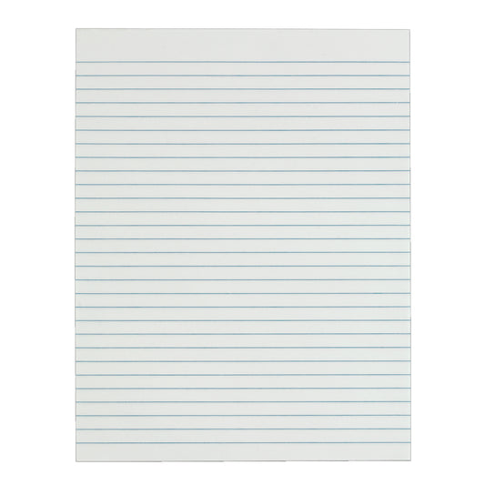 Staples Gummed Top Ruled Stock Writing Pads - Letter Size - White - 12 Pack