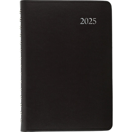 Staples 2025 Daily Planner - 8" H x 4-7/8" W - Black - Bilingual
