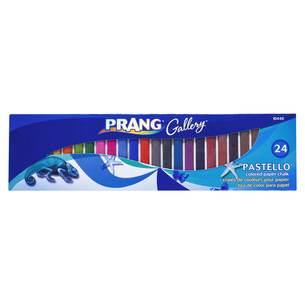 Prang Pastello Paper Chalk - Square - Assorted Colours - 24 Pack