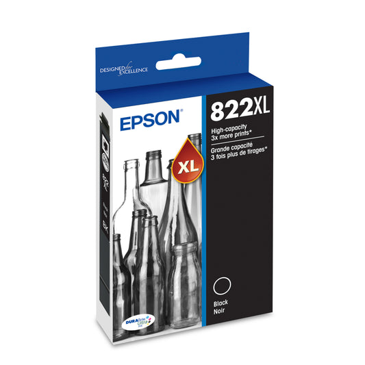 Epson T822 Ink Cartridge - High Capacity - Black