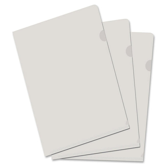 Classeur de projet tabloïd VLB Filemode - Polypropylène - Transparent - 28 cm (l) x 43 cm (L) - Paquet de 10