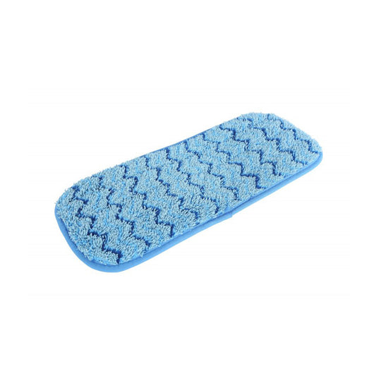 Globe Commercial Microfiber Wet Pad 18" Blue Reusable