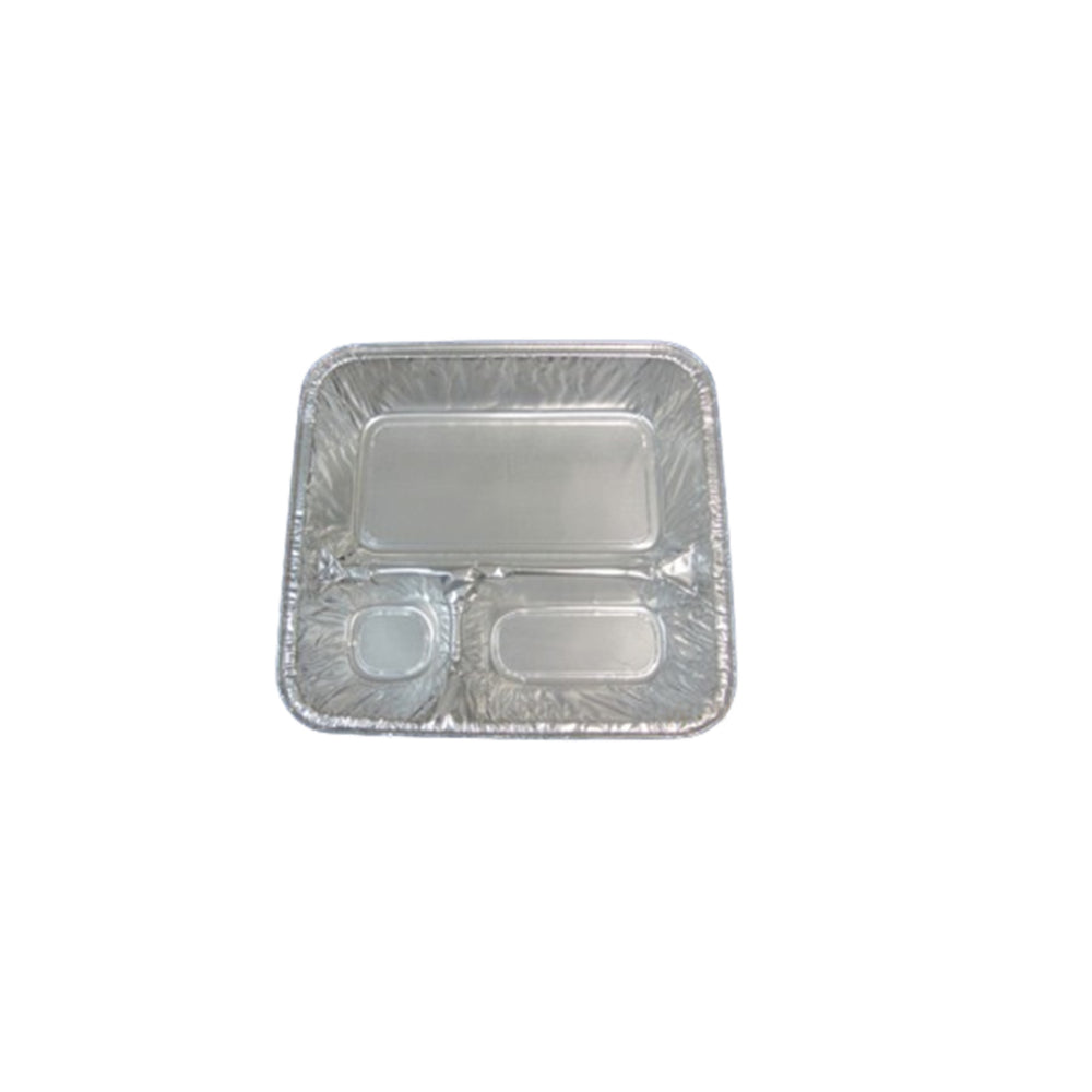Grands emballages carrés D&amp;W Fine 3-Comp avec couvercle en carton - 9" x 9" - Paquet de 250
