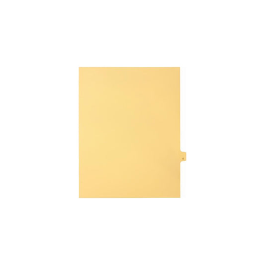Sterling Alpha Singles Tabs, Letter S, Buff, Letter Size, 1/26th Cut, 25/pk