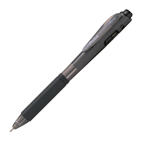Stylo à bille rétractable Pentel Wow! - Pointe moyenne - 1,0 mm - Noir - Lot de 12