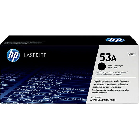 Cartouche de toner noir d'origine HP 53A (Q7553A) LaserJet