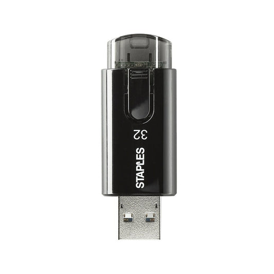 Clé USB 2.0 Staples 32 Go - Noir