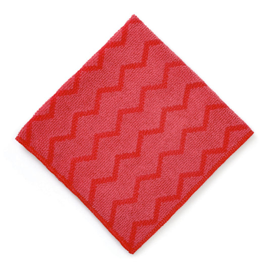 Chiffon en microfibre Rubbermaid HYGEN - Rouge 16" x 16"