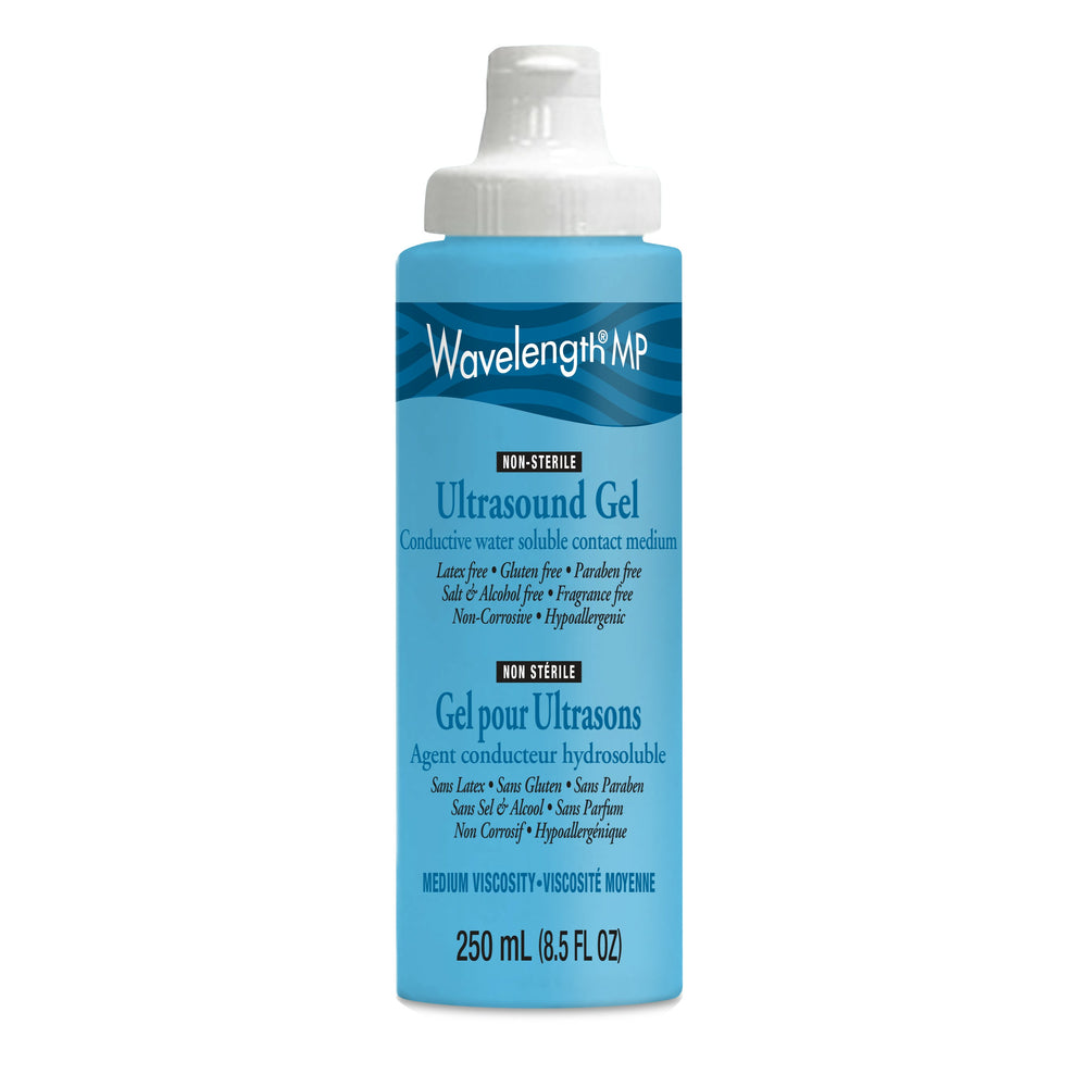 Gel échographique bleu Wavelength - Non stérile - 250 ml