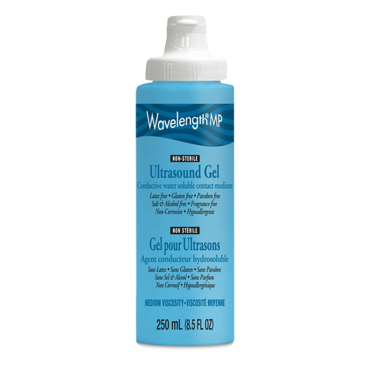 Gel échographique bleu Wavelength - Non stérile - 250 ml
