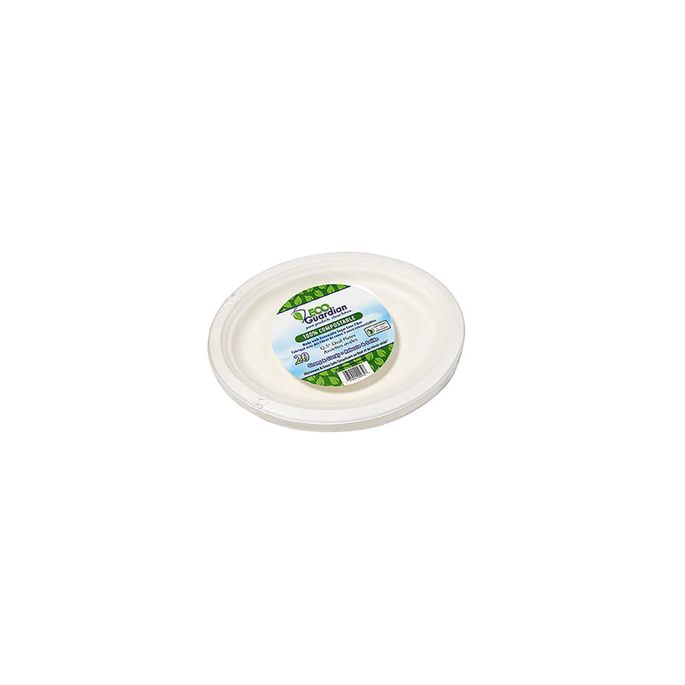 Assiettes ovales Eco Guardian 12,5" - Paquet de 20