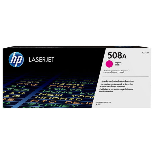 Cartouche de toner magenta d'origine HP 508A (CF363A) LaserJet