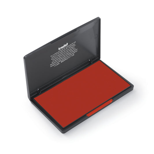 Trodat 9053 Felt Stamp Pads - 3 1/2" x 6 3/8" - Red