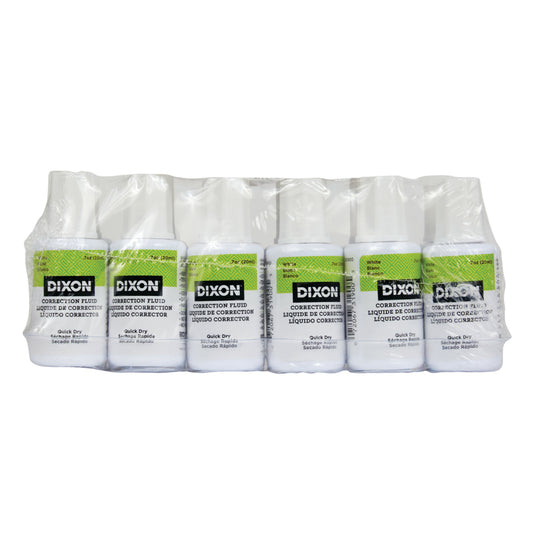 Correcteur liquide Dixon en vrac - 20 ml - Blanc - Paquet de 12