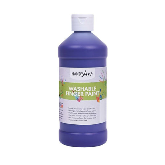 Handy Art Washable Finger Paint, 473ml, Violet