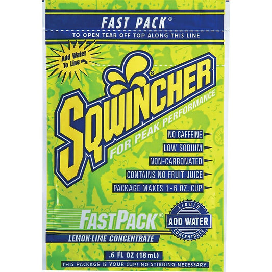Sqwincher Fast Pack Rehydration Lemon-Lime Drink Mix - 50 Pack