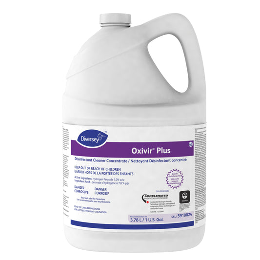 Nettoyant désinfectant concentré Diversey Oxivir Plus - 3,78 L