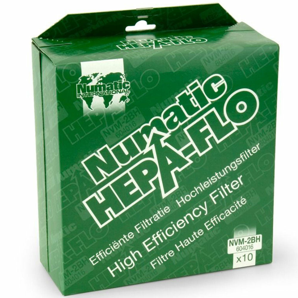 Numatic NVM-1CH Hepa-Flo Vacuum Bags for 300 Series Vacuums - 10 Pack