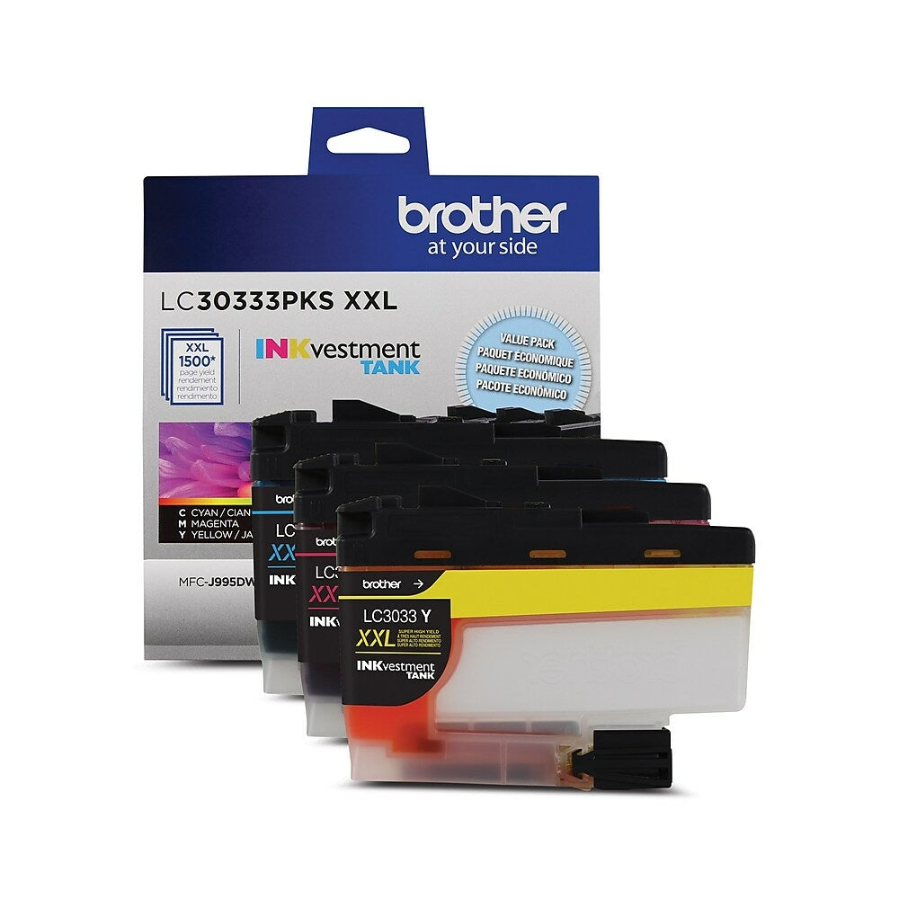 Brother LC30333PKS Super High Yield Inkvestment Colour Ink Cartridge Combo Pack