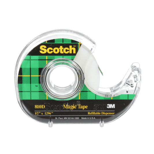 Ruban adhésif Scotch Magic avec dévidoir, 12 mm x 32,9 m