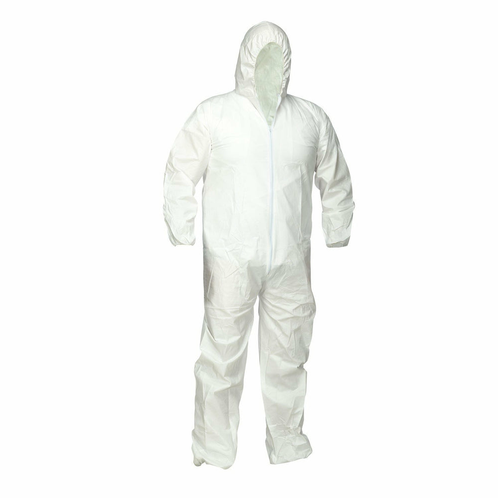 Forcefield Disposable Polyolefin Coverall - White - X-Large (024-FNW428)