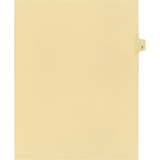 Southwest Index Tabs - Number #7 - Buff - 1/25 Cut - 25 Pack