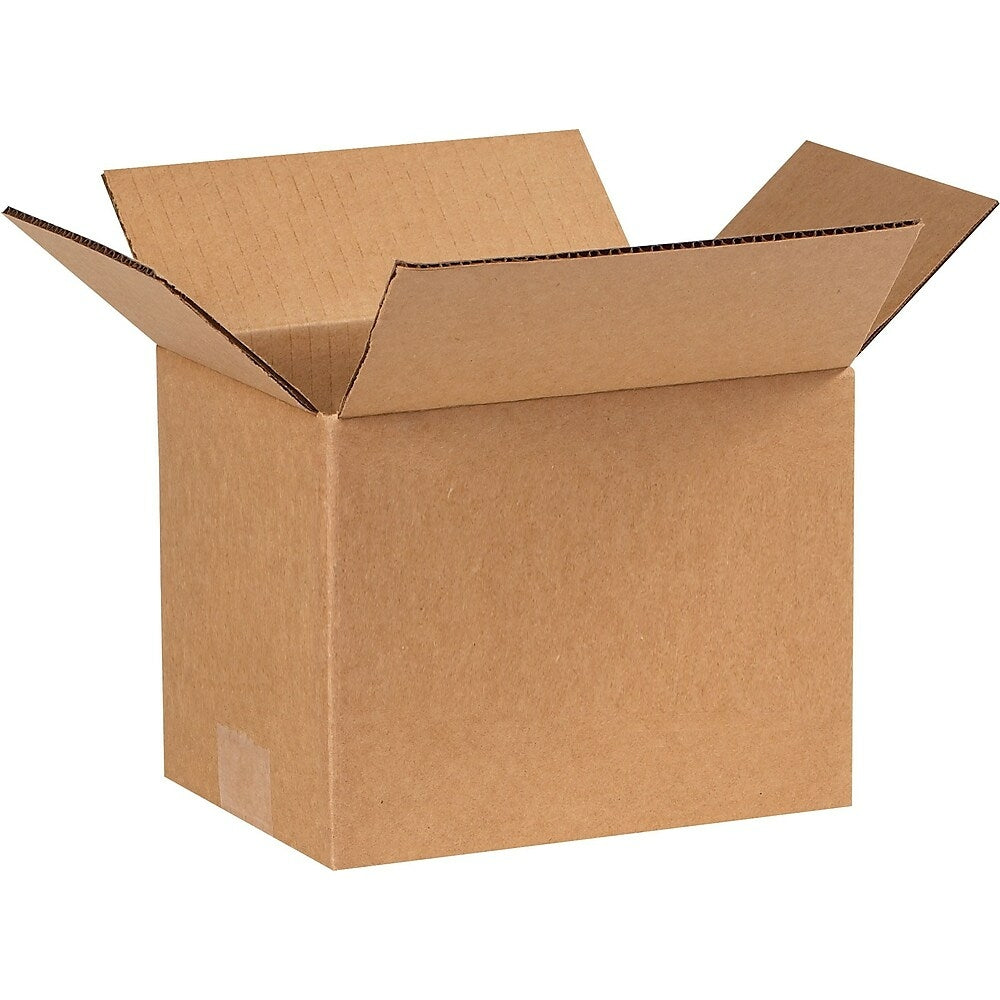 Boîte d'expédition en carton ondulé Staples - 20,3 cm (L) x 15,2 cm (l) x 15,2 cm (H) - Kraft - Paquet de 25
