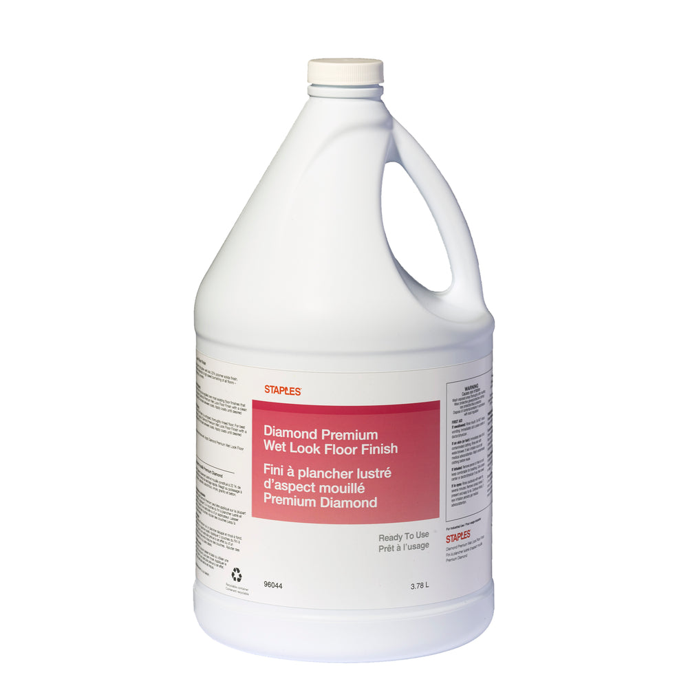 Finition pour planchers Staples Diamond Premium effet mouillé - 3,78 L