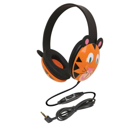 Califone Hush Buddy Ear Muff Hearing Protector - Orange Tiger