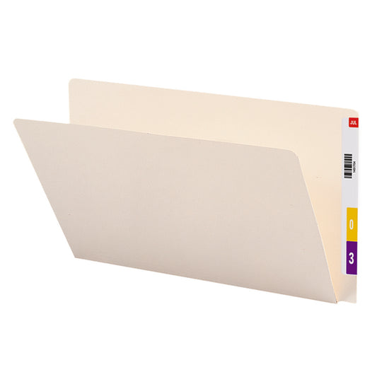 Chemises à onglets renforcés Smead - Ivoire - Format légal - 14 pt - Extension 3/4 po - Paquet de 50