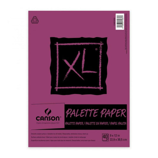 Canson Disposable Palette Paper, 9" x 12", 40 sheets/pad.