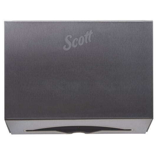 Scott Scottfold Folded Towel Dispenser - 10.63" x 9.0" x 4.75" - Stainless Steel