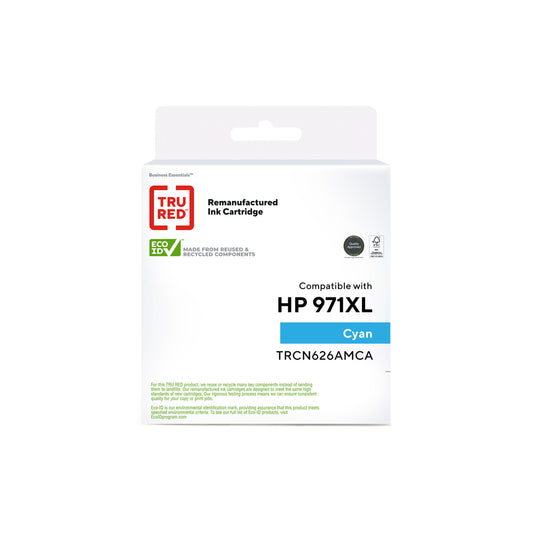 TRU RED CN626AM HP 971XL Remanufactured Ink Cartridge - High Yield - Cyan