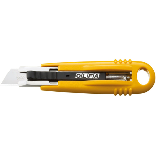 Couteau de sécurité semi-automatique auto-rétractable OLFA SK-4 - Jaune