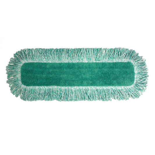 Rubbermaid Commercial HYGEN 18" Microfibre Fringed Dust Pad - Green
