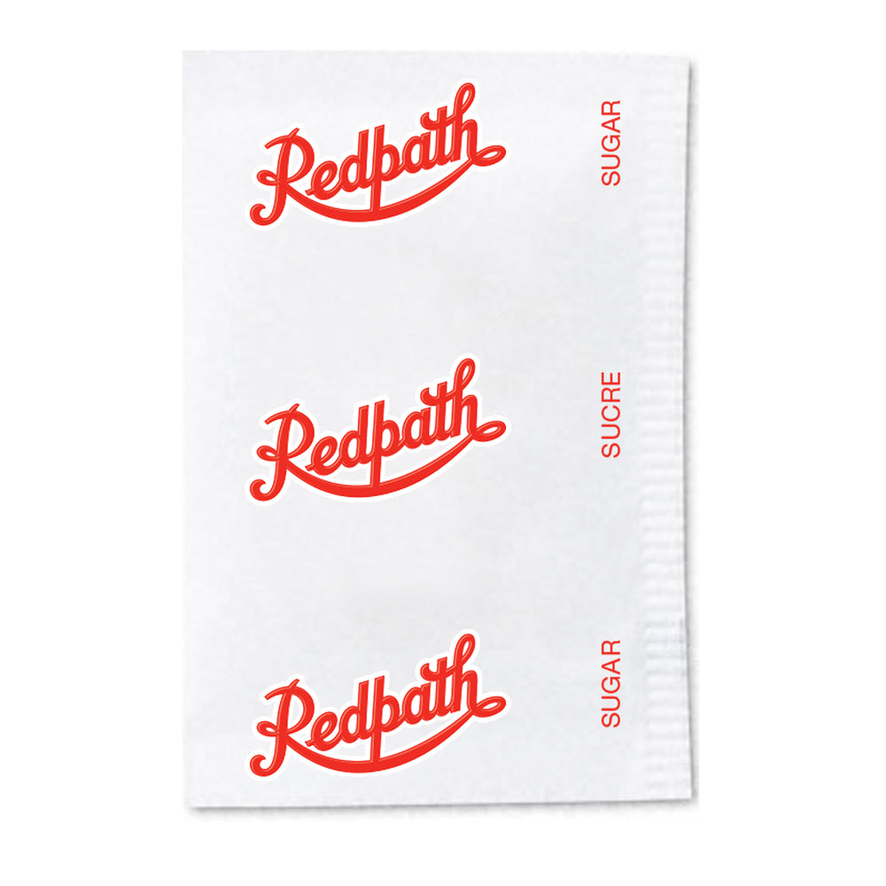 Sachets de sucre blanc Redpath - 3,5 g par sachet - Paquet de 1 000