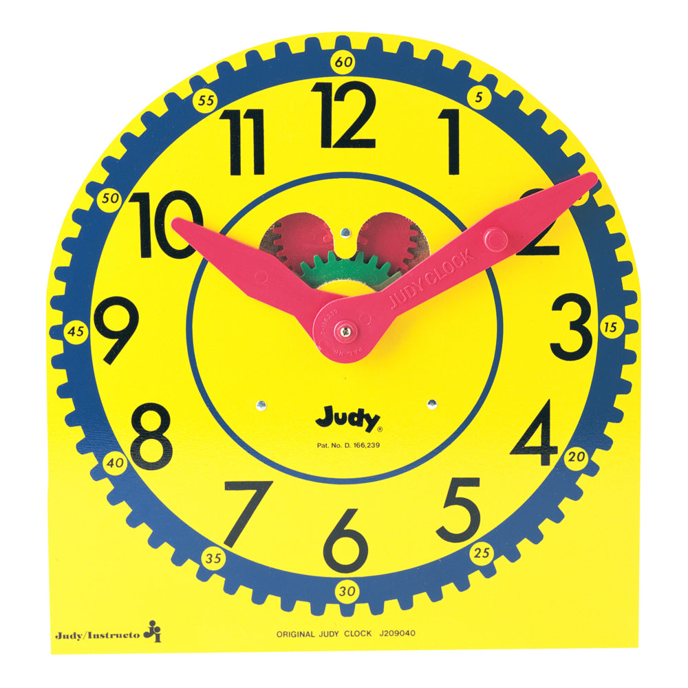 Horloge analogique Carson Dellosa Judy Clock pour enfants - 13,5" x 13"