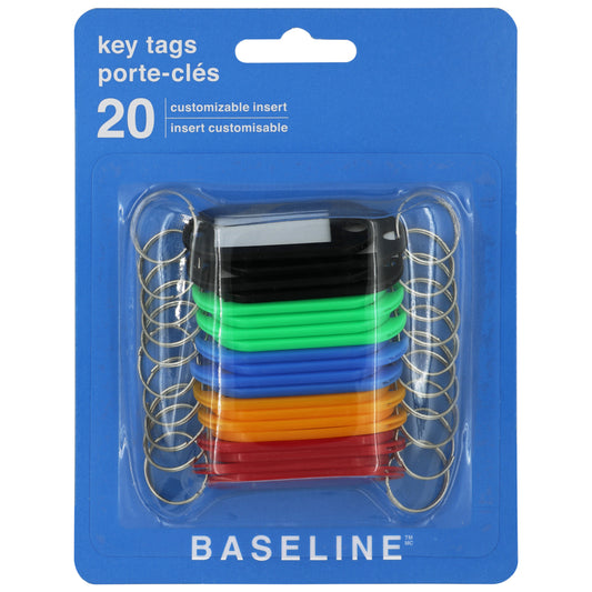 Étiquettes de remplacement pour clés de base avec étiquettes - Paquet de 20