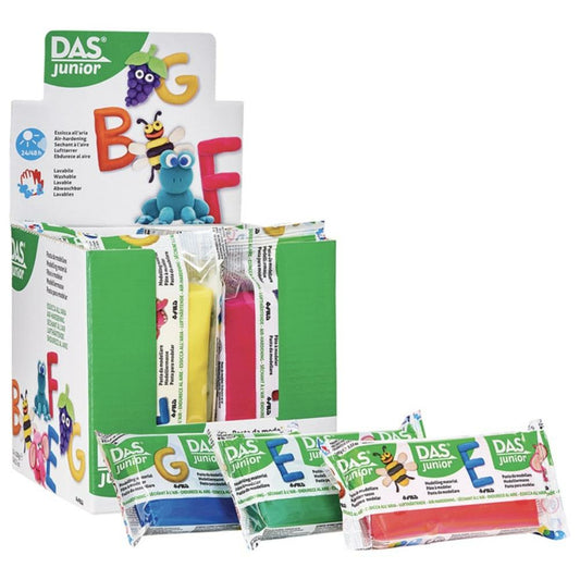 Blocs d'argile DAS JR, assortis, 100 g, 10/boîte