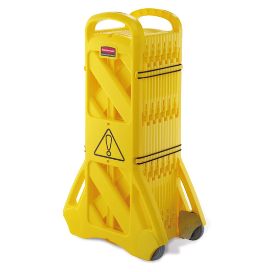 Barrière mobile commerciale Rubbermaid - 4 m - Jaune