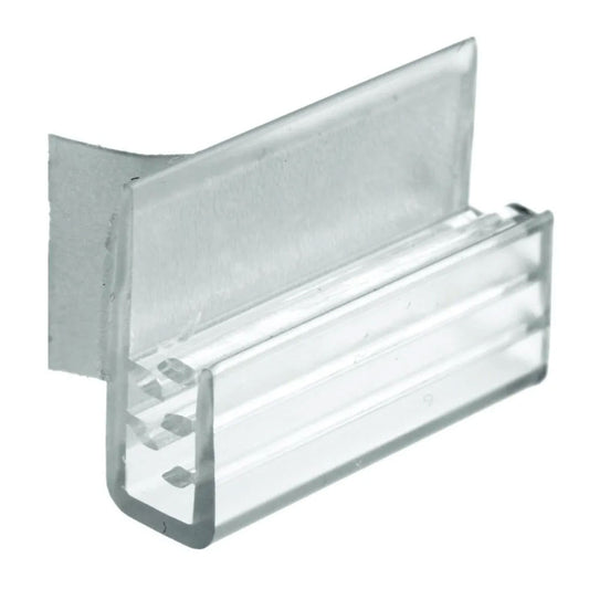 Eddie's Adhesive Backed Small Sign Holder with Rubber Gripper - Clear - 100 Pack